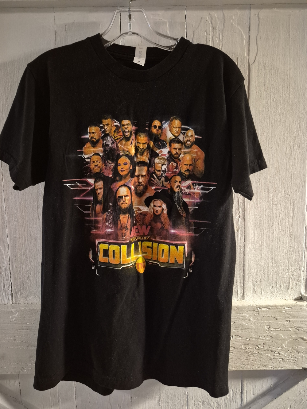 AEW Saturday Collision Event T-Shirt Men's Medium Wrestling Tee - Picture 2 of 6
